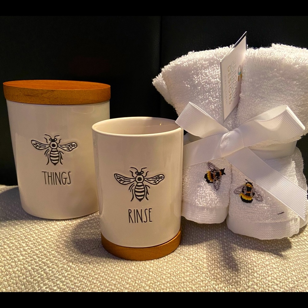 Rae Dunn Rinse 🚿 & Things sealed Jar
